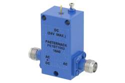 PE1BT1002 - 0.1 MHz to 18 GHz SMA Bias Tee Rated to 750 mA and 24 Volts DC