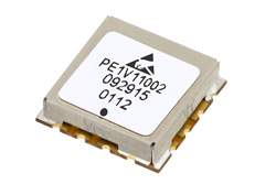 PE1V11002 - Surface Mount (SMT) Voltage Controlled Oscillator (VCO) From 25 MHz to 50 MHz, Phase Noise of -120 dBc/Hz and 0.5 inch Package