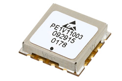 PE1V11003 - Surface Mount (SMT) Voltage Controlled Oscillator (VCO) From 30 MHz to 60 MHz, Phase Noise of -119 dBc/Hz and 0.5 inch Package