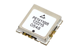 PE1V11005 - Surface Mount (SMT) Voltage Controlled Oscillator (VCO) From 40 MHz to 100 MHz, Phase Noise of -118 dBc/Hz and 0.5 inch Package
