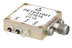 PE1V31001 - Voltage Controlled Oscillator (VCO) From 25 MHz to 50 MHz, Phase Noise of -120 dBc/Hz and SMA