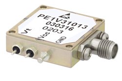 PE1V31013 - Voltage Controlled Oscillator (VCO) From 3 GHz to 3.5 GHz, Phase Noise of -81 dBc/Hz and SMA
