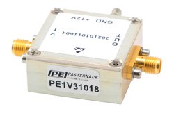 PE1V31018 - Voltage Controlled Oscillator, 850 MHz to 890 MHz, Pout +8 dBm, Phase Noise of -99 dBc/Hz, 0V to 5V Tuning Range, SMA