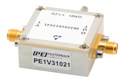 PE1V31021 - Voltage Controlled Oscillator, 1435 MHz to 1650 MHz, Pout +7 dBm, Phase Noise of -90 dBc/Hz, 0.5V to 5.0V Tuning Range, SMA