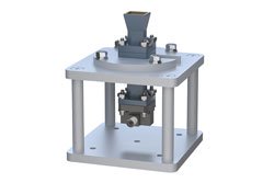 PE1WAN034-10KF - WR-34 Standard Gain Horn with 10 dBi gain, 2.92mm Female Connector, Integrated Cage-Style Mount