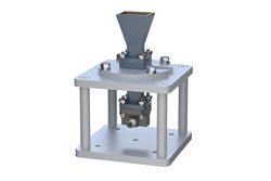 PE1WAN034-15KF - WR-34 Standard Gain Horn with 15 dBi gain, 2.92mm Female Connector, Integrated Cage-Style Mount