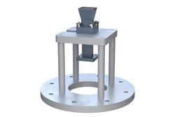 PE1WAN042-10 - WR-42 Waveguide Antenna, 18 GHz to 26.5 GHz Frequency Range, 10 dBi Gain, UG-597/U Flange, Integrated Cage-Style Mount