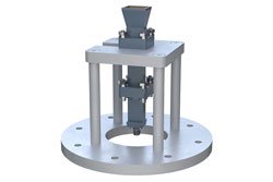 PE1WAN042-10ELKF - WR-42 Standard Gain Horn with 10 dBi gain, End Launch 2.92mm Female connector, Integrated Cage-Style Mount