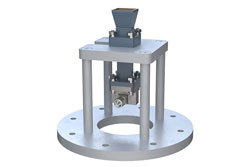 PE1WAN042-10KM - WR-42 Standard Gain Horn with 10 dBi gain, 2.92mm Male connector, Integrated Cage-Style Mount