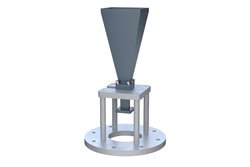 PE1WAN042-20 - WR-42 Waveguide Antenna, 18 GHz to 26.5 GHz Frequency Range, 20 dBi Gain, UG-597/U Flange, Integrated Cage-Style Mount