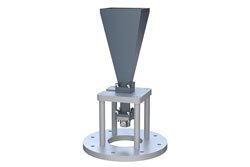 PE1WAN042-20SF - WR-42 Standard Gain Horn with 20 dBi gain, SMA Female connector, Integrated Cage-Style Mount