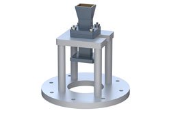 PE1WAN051-10 - WR-51 Waveguide Antenna, 15 GHz to 22 Ghz Frequency Range, 10 dBi Gain, Square Flange, Integrated Cage-Style Mount