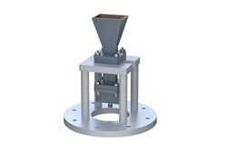 PE1WAN051-15ELSF - WR-51 Standard Gain Horn with 15 dBi gain, End Launch SMA Female Connector, Integrated Cage-Style Mount