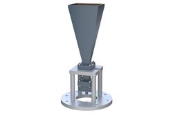 PE1WAN051-20ELSF - WR-51 Standard Gain Horn with 20 dBi gain, End Launch SMA Female Connector, Integrated Cage-Style Mount