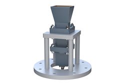 PE1WAN090-10ELSF - WR-90 Standard Gain Horn with 10 dBi gain, End Launch SMA Female connector, Integrated Cage-Style Mount