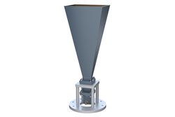 PE1WAN090-20SM - WR-90 Standard Gain Horn with 20 dBi gain, SMA Male connector, Integrated Cage-Style Mount