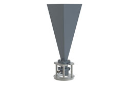 PE1WAN112-20NF - WR-112 Standard Gain Horn with 20 dBi gain, N Female Connector, Integrated Cage-Style Mount