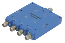 PE2024 - 4 Way SMA Power Divider From 12 GHz to 18 GHz Rated at 30 Watts