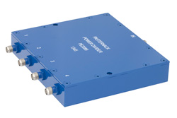 PE2089 - 4 Way SMA Wilkinson Power Divider From 690 MHz to 2.7 GHz Rated at 10 Watts