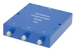 PE2090 - 3 Way SMA Wilkinson Power Divider From 690 MHz to 2.7 GHz Rated at 10 Watts