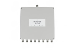 PE20DV011 - 8 Way SMA Power Divider from 500 MHz to 2 GHz Rated at 30 Watts