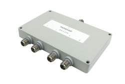 PE20DV020 - 4 Way SMA Power Divider from 500 MHz to 1 GHz Rated at 30 Watts