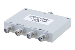 PE20DV1046 - 4 Way SMA Power Divider from 2 GHz to 4 GHz Rated at 30 Watts