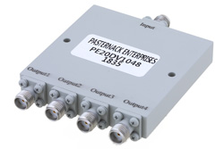 PE20DV1048 - 4 Way SMA Power Divider from 6 GHz to 18 GHz Rated at 30 Watts
