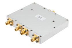 PE20DV1142 - 4 Way SMA Power Divider From 0.7 GHz to 2.7 GHz Rated at 30 Watts