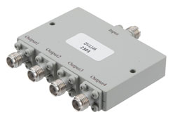 PE20DV1146 - 4 Way SMA Power Divider From 15 GHz to 26.5 GHz Rated at 20 Watts