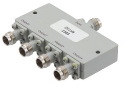 PE20DV1148 - 4 Way 2.4mm Power Divider From 25 GHz to 50 GHz Rated at 20 Watts