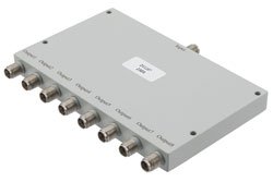 PE20DV1187 - 8 Way SMA Power Divider From 4 GHz to 18 GHz Rated at 30 Watts