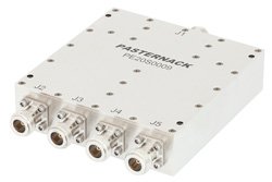 4 Way High Power Broadband Combiner From 800 MHz to 2.5 GHz Rated at 600 Watts, N