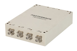 PE20S0013 - 4 Way Broadband Combiner from 800 MHz to 4.2 GHz SMA