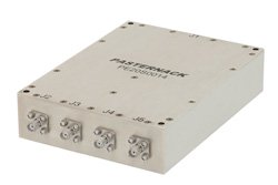 PE20S0014 - 4 Way Broadband Combiner from 1 GHz to 6 GHz SMA