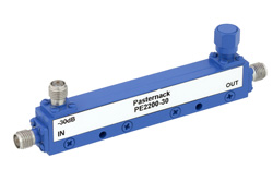 PE2200-30 - Directional 30 dB SMA Coupler From 500 MHz to 1,000 MHz Rated To 50 Watts