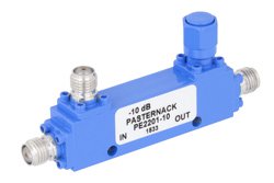 PE2201-10 - Directional 10 dB SMA Coupler From 1 GHz to 2 GHz Rated to 50 Watts