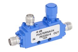 PE2202-6 - Directional 6 dB SMA Coupler From 2 GHz to 4 GHz Rated to 50 Watts