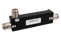 Directional 20 dB N Coupler From 800 MHz to 2.5 GHz Rated To