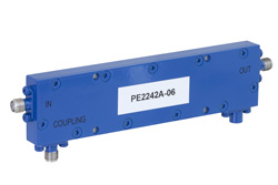 PE2242A-06 - Directional 6 dB SMA Coupler To 3 GHz Rated to 50 Watts