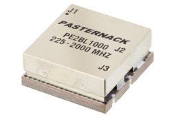 PE2BL1000 - 50 Ohm to 25 Ohm Balun From 225 MHz to 2 GHz Up to 100 Watts Surface Mount(SMT)