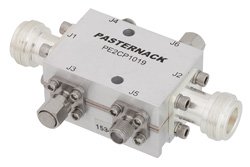 PE2CP1019 - Dual Directional 20 dB N Coupler From 2 GHz to 6 GHz Rated To 200 Watts