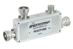 PE2CP1066 - Low PIM Directional 15 dB 7/16 DIN Coupler To 2.7 GHz Rated to 200 Watts