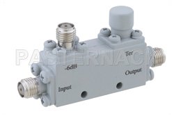 PE2CP1100 - Directional 6 dB SMA Coupler From 4 GHz to 18 GHz Rated to 50 Watts