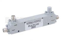 PE2CP1102 - Directional 10 dB SMA Coupler From 1 GHz to 4 GHz Rated to 50 Watts