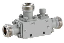 PE2CP1114-20 - Directional 20 dB N Coupler From 4 GHz to 18 GHz Rated to 50 Watts
