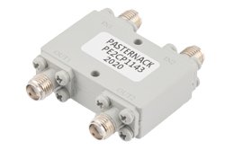 PE2CP1143 - 90 Degree SMA Hybrid Coupler from 4 GHz to 18 GHz Rated to 50 Watts