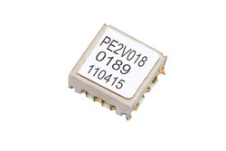 PE2V018 - Surface Mount (SMT) Voltage Controlled Oscillator (VCO) From 9 GHz to 10 GHz, Phase Noise of -78 dBc/Hz and 0.175 inch Package