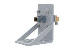 PE2WAN028-10KM - WR-28 Standard Gain Horn with 10 dBi gain, 2.92mm Male connector, with Pre-Installed L Mount