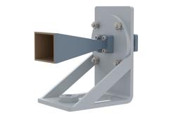 PE2WAN028-20 - WR-28 Waveguide Antenna, 26.5 GHz to 40 GHz Frequency Range, 20 dBi Gain, UG-599/U Flange with Pre-Installed L mount